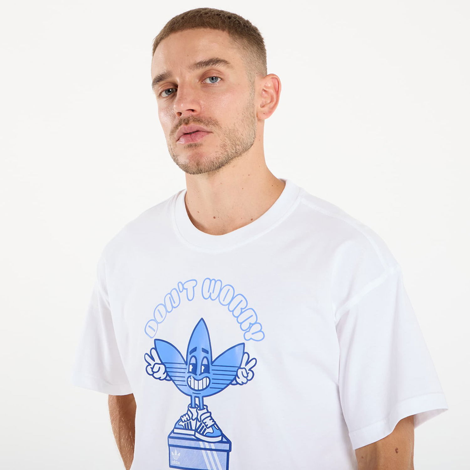 Tričko adidas Originals adidas Treffy Smile Graphic T-Shirt Biela | KT2971, 1