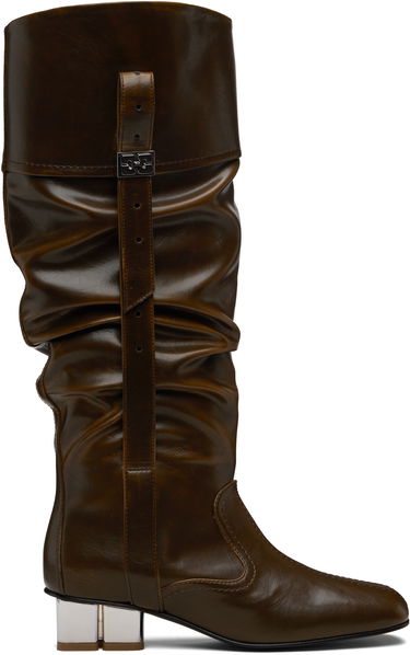 Tenisky a topánky GANNI Slouchy Knee Tall Boots Hnedá | S3074, 0