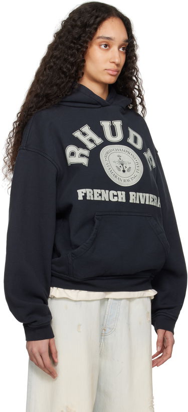 Mikina Rhude Rhude 'French Riviera' Graphic Hoodie Čierna | RHPS25HO04012, 4