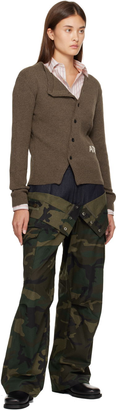 Sveter Andersson Bell Hand Stitched Basic Cardigan Hnedá | atb1400w, 3