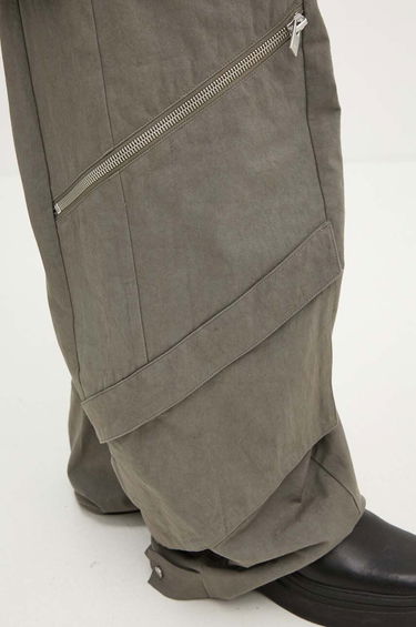 Cargo nohavice HELIOT EMIL Wide High-Waisted Cargo Pants Zelené | HE.W.10.149.DG23, 4