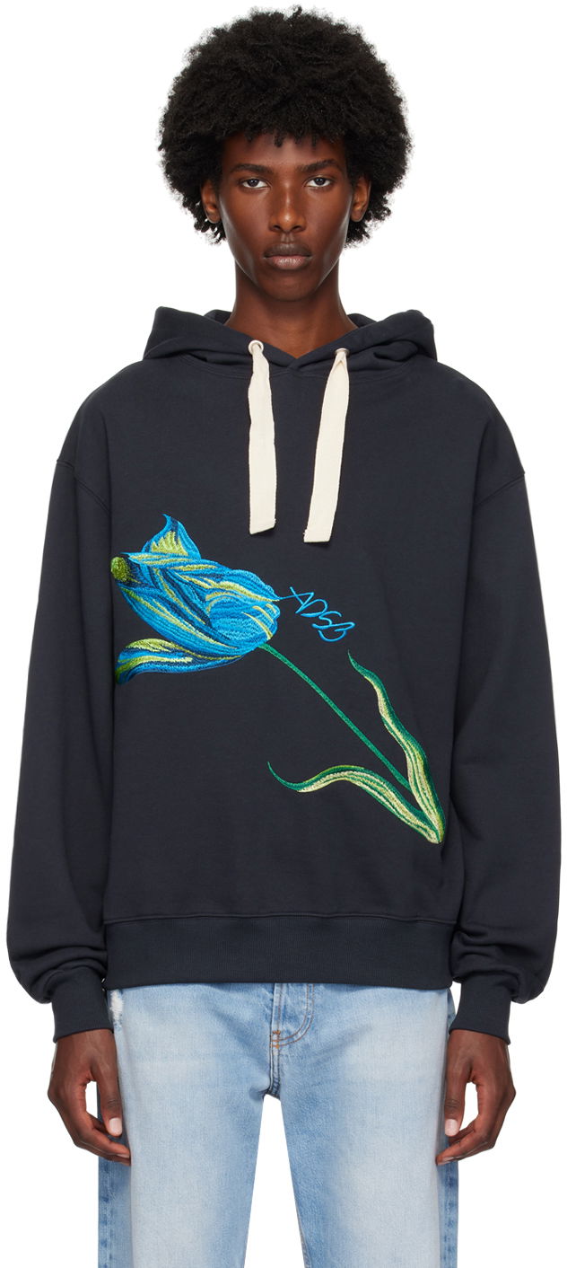Mikina Andersson Bell Black Essential 'ADSB' Fiore Hoodie Čierna | atb1146u, 0