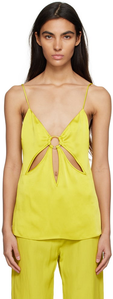Tielko Stella McCartney Stella McCartney Cutout V-Neck Tank Top Zelené | 6T00583AU309, 0