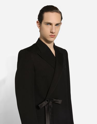 Bunda Dolce & Gabbana Double-breasted Wool Jacket Čierna | G2UK3TFU21EN0000, 3