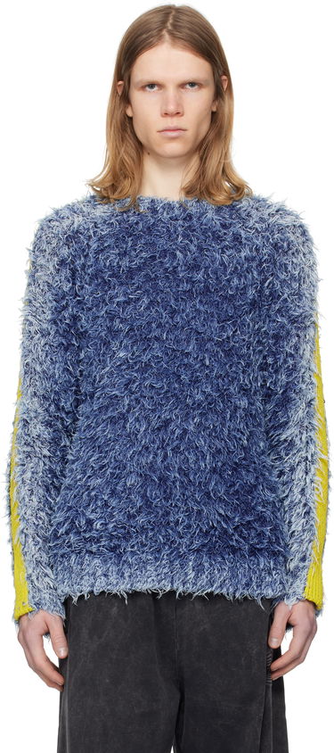 Sveter Diesel Diesel K-Damon Fuzzy Sweater Modrá | A16569-0KNAE-8ATS, 0