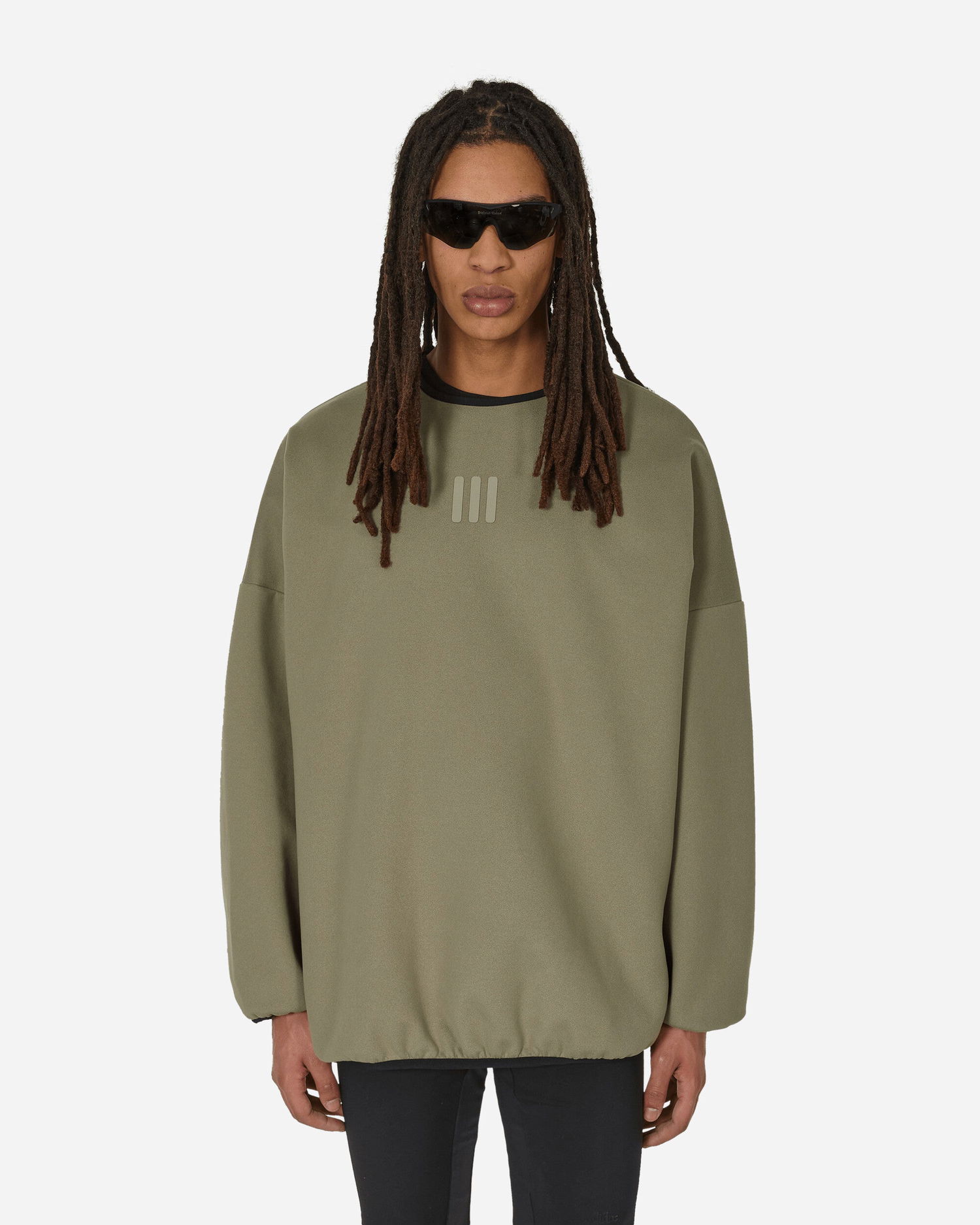 Mikina adidas Originals Fear of God Athletics Suede Fleece Crewneck Sweatshirt Clay Zelené | IS5304 001, 1