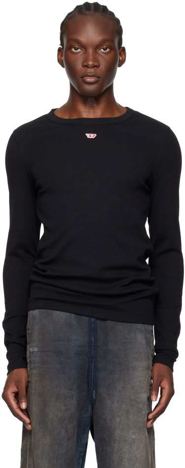 Tričko Diesel Long Sleeve Ribbed T-Shirt Čierna | A14951-0EJAI-9XX, 0
