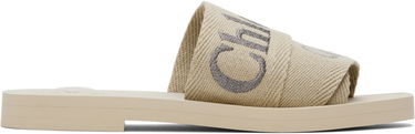 Starostlivosť o obuv CHLOÉ Chloé Woody Logo Slides Béžová | CHC25S188QT, 0