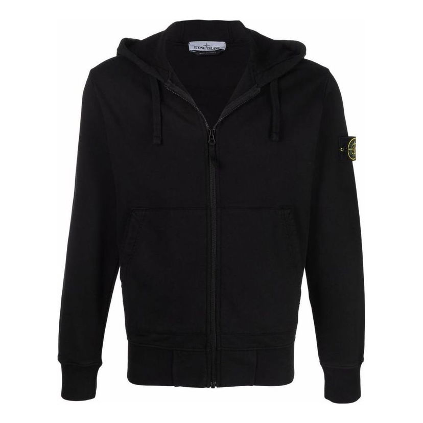 Mikina Stone Island STONE ISLAND Zip-Up Hoodie Čierna | 761564251-V0029