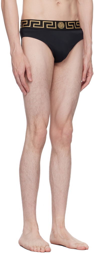 Plavky Versace Versace Greca Border Swim Briefs Čierna | ABU01025_A232185, 1