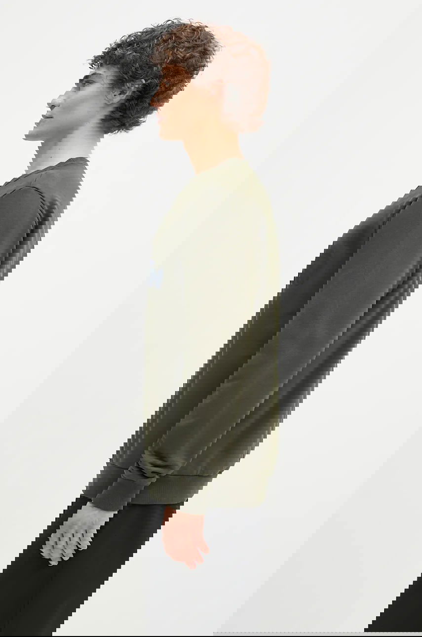 Mikina FJÄLLRÄVEN Logo Sweatshirt Zelené | F84142, 1