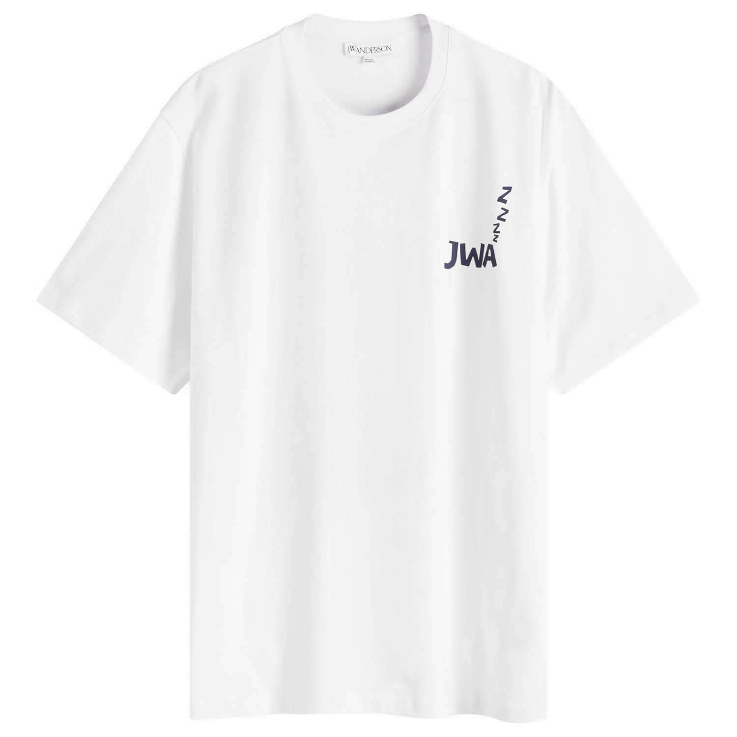 Tričko JW Anderson Back Print T-Shirt White, Size Large Biela | JT0271-PG1510-001, 0