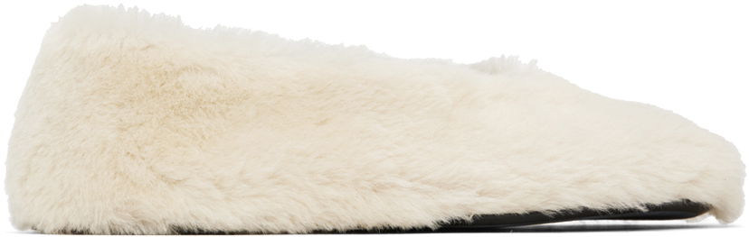Tenisky a topánky Khaite Fuzzy 'The Marcy' Slippers Biela | F4038-794