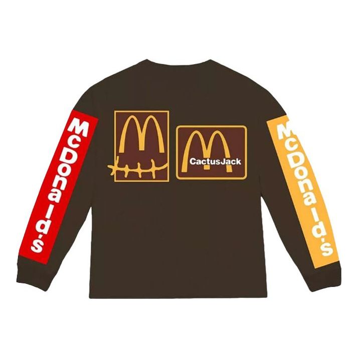 Tričko Cactus Jack by Travis Scott Travis Scott x Cactus Plant Flea Market Long Sleeve T-Shirt Hnedá | TC-281, 0