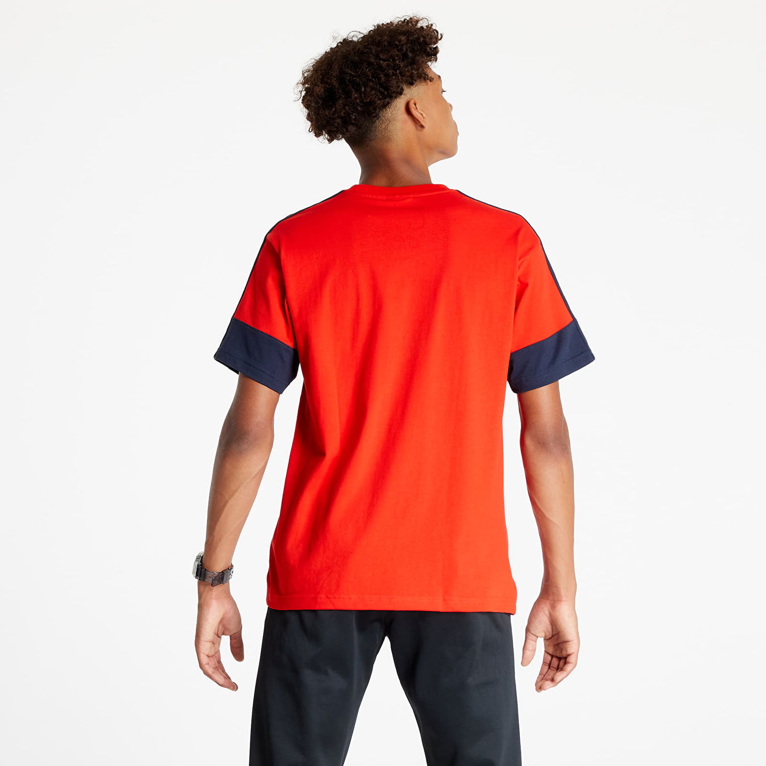 Tričko adidas Originals 3 Stripe Split Tee Červená | H31274, 1