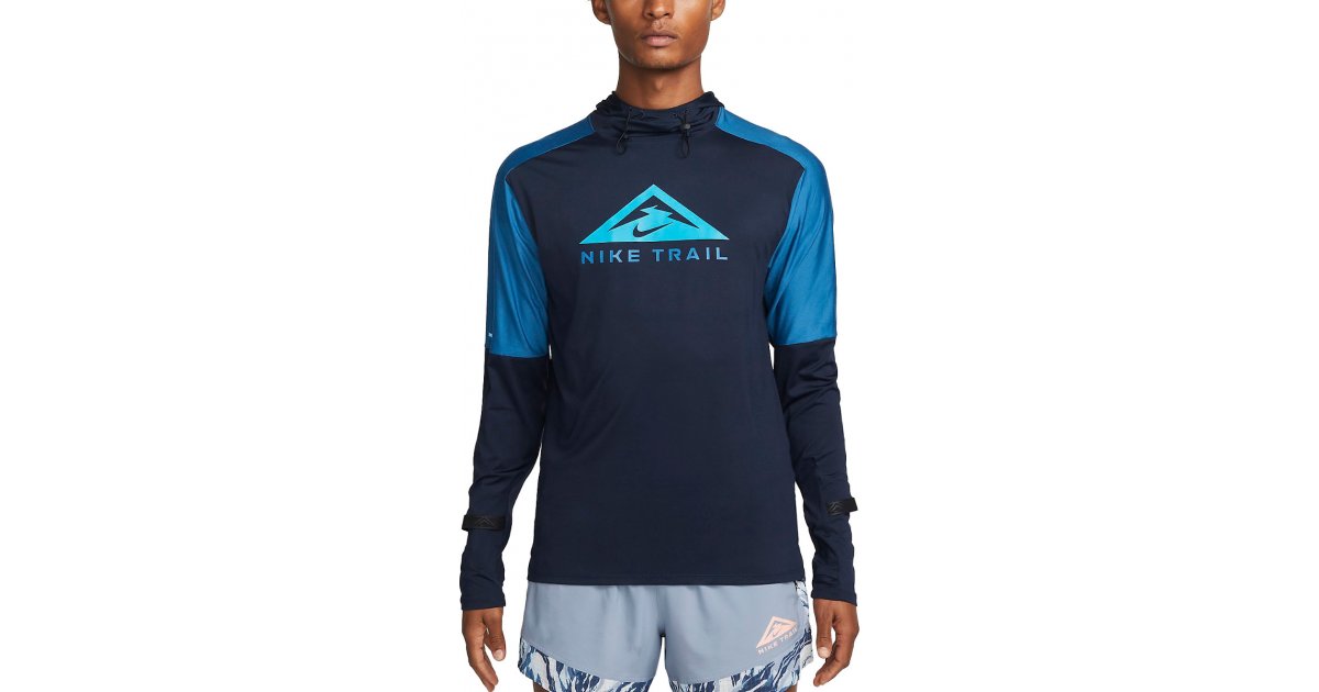 Mikina Nike Dri-FIT Trail Running Hoodie Modrá | dm4743-451, 1