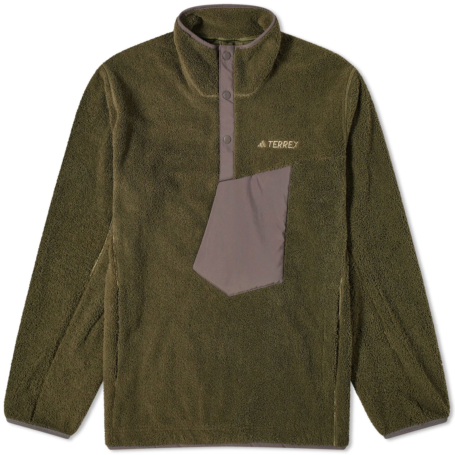 Mikina adidas Originals XPL PILE SNAP Olive Strata Zelené | IN0011, 0