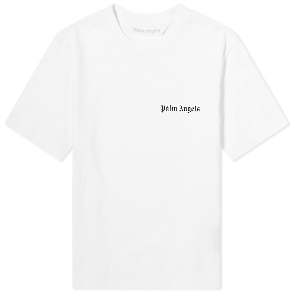 Tričko Palm Angels Classic Logo Fitted Tee Biela | PWAA044C99JER0020110, 0
