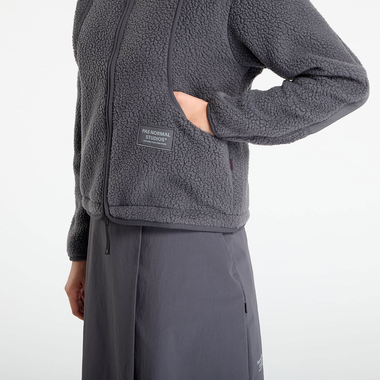 Bunda Pas Normal Studios Pas Normal Studios Off-Race Pile Fleece Jacket Šedá | WH2005AO-830, 1
