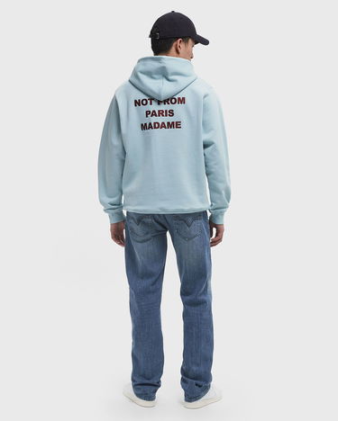 Mikina Drôle de Monsieur Drôle de Monsieur Slogan Hoodie XXL Modrá | G-HO162-CO127-LBE, 1