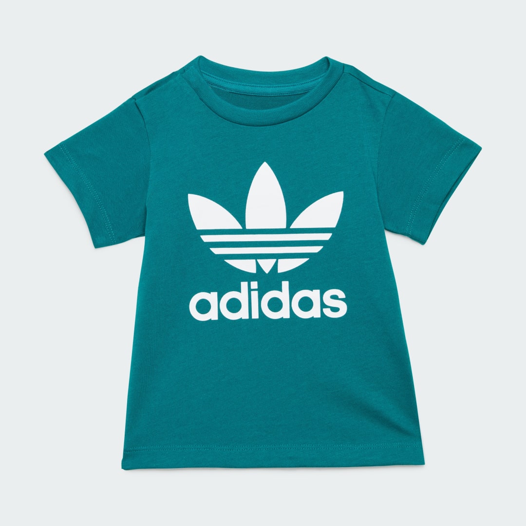 Tričko adidas Performance Trefoil Kids' T-Shirt Tyrkysová | IX5106, 0