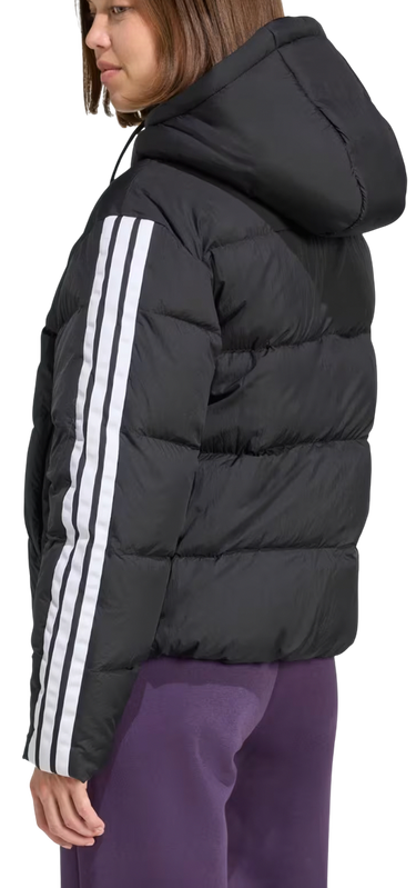 Prešívaná bunda adidas Originals Essentials Climawarm 3 Stripes Puffer Down Hooded Jacket Čierna | jw3429, 1