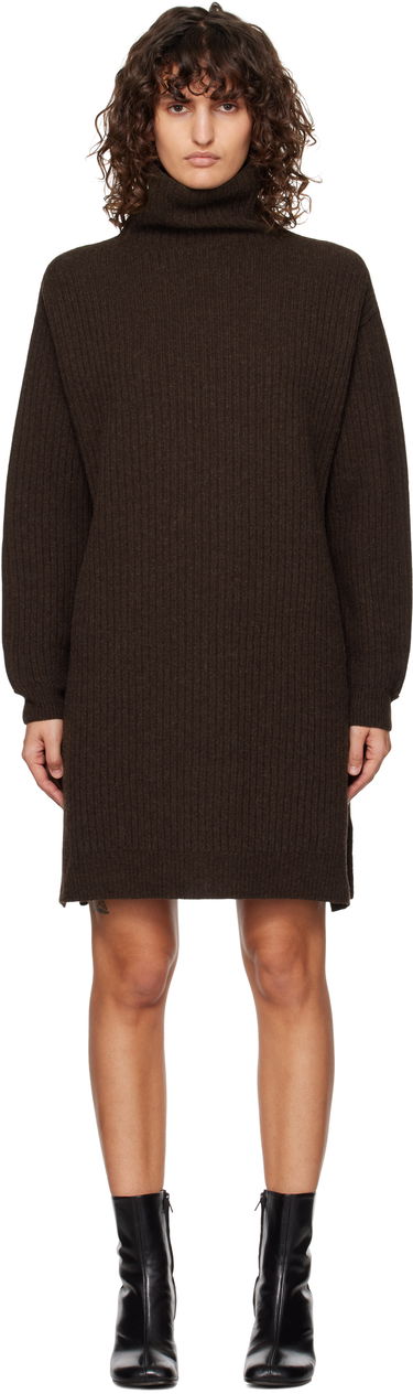 Šaty LEMAIRE Midi Turtleneck Dress Hnedá | DR1089 LK1027, 0