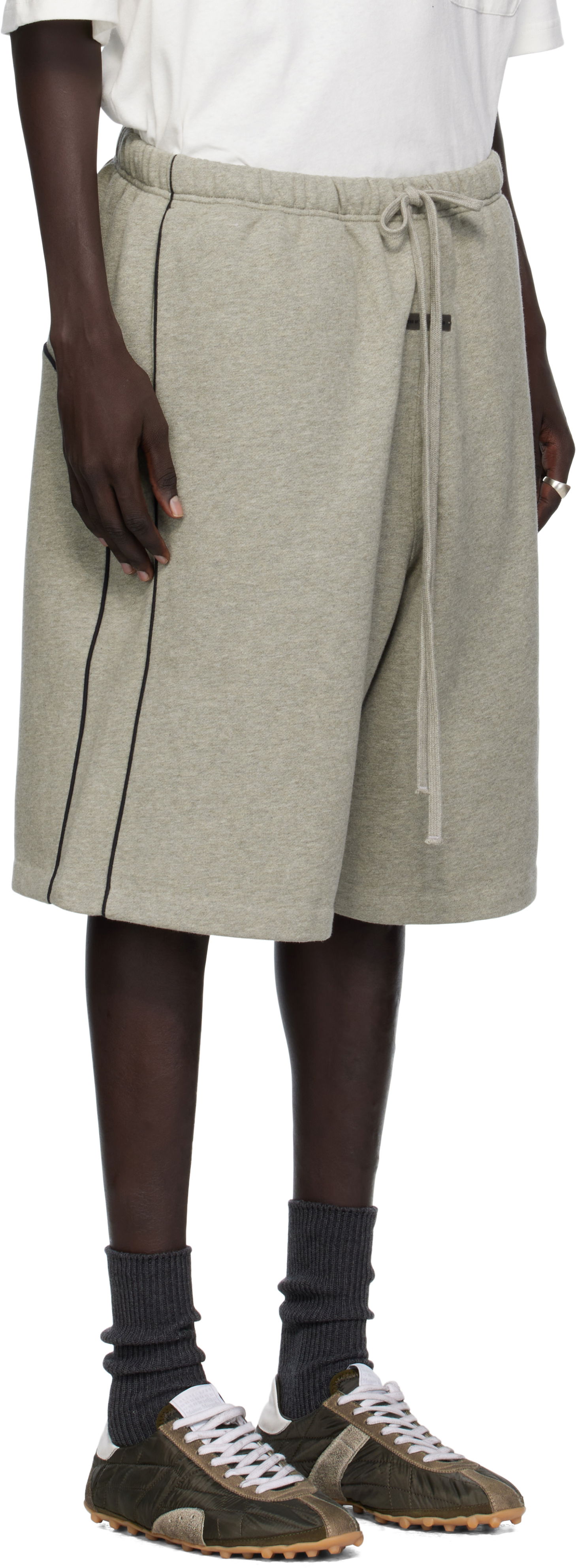 Šortky Fear of God Fear of God ESSENTIALS Basketball Jersey Shorts Šedá | 160SP254555F, 1