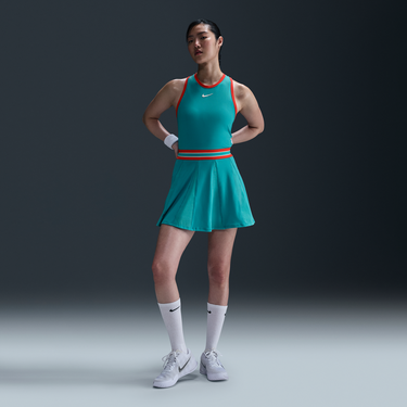 Šaty Nike NikeCourt Slam Dri-FIT Tennis Dress Tyrkysová | FZ6742-345, 2