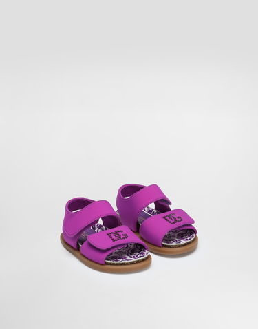 Doplnky Dolce & Gabbana Dolce & Gabbana Majolica-Print Thermo-Rhinestone Sandals Fialová | D20085AA975I03TN, 1