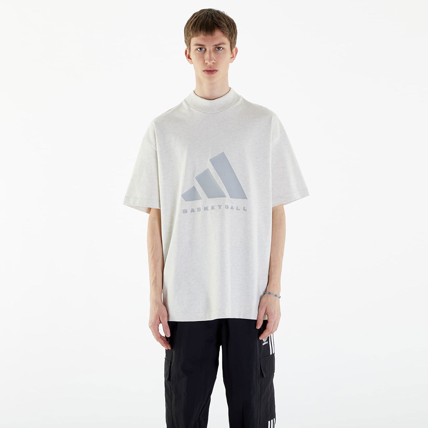 Tričko adidas Performance Basketball Tee UNISEX Biela | IX1968, 0