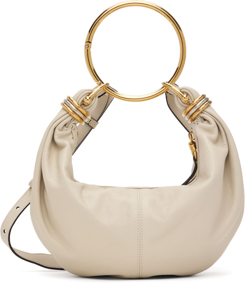 Taška cez rameno CHLOÉ Small Bracelet Bag Béžová | CHC24AS611N72