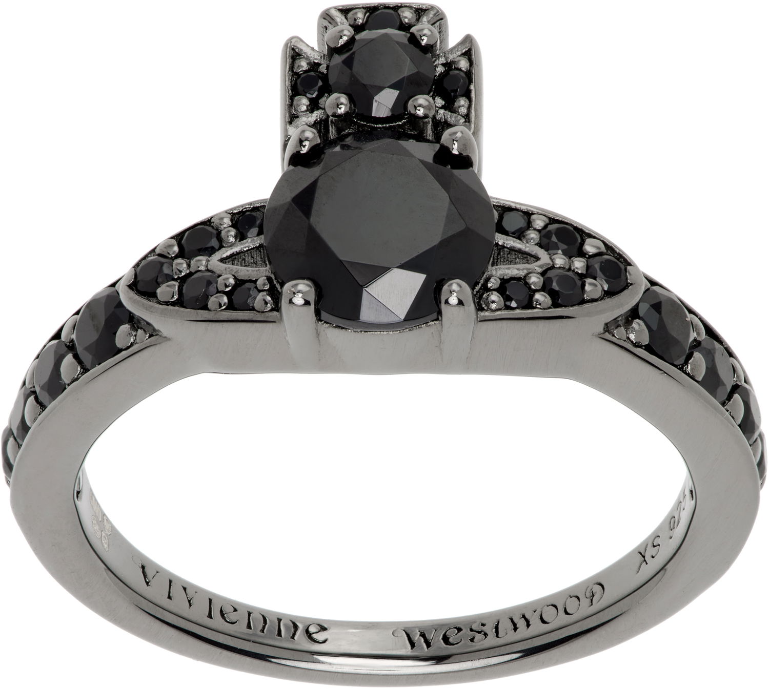 Prsteň Vivienne Westwood Vivienne Westwood Ismene Black Crystal Ring Čierna | 6404017L-01S101-, 0