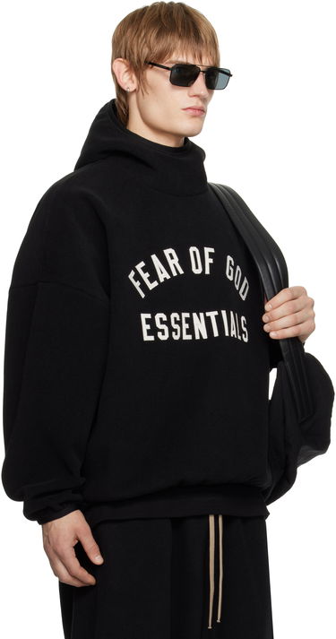 Mikina Fear of God Fear of God ESSENTIALS Brushed Hoodie Čierna | 202HO246410F, 1