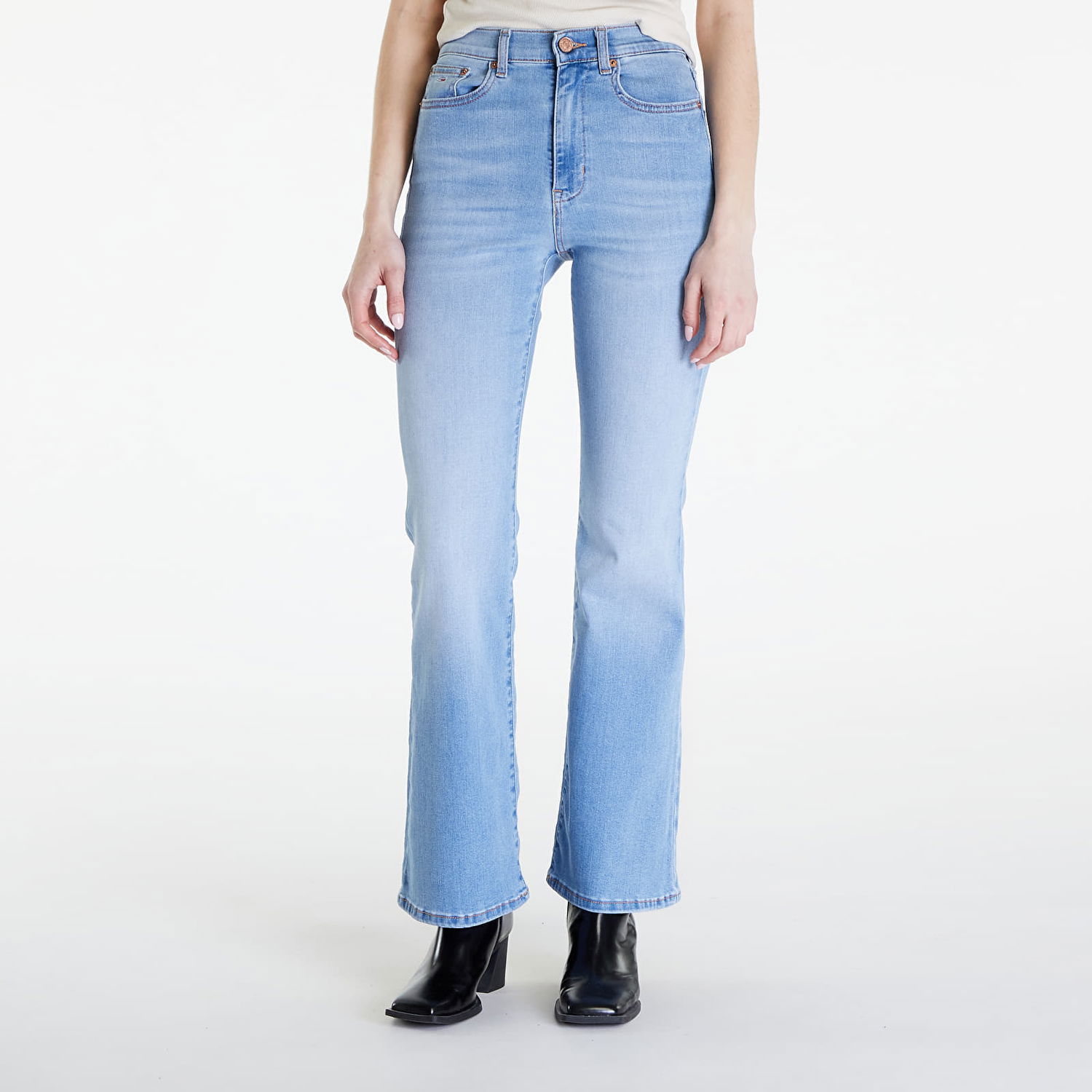 Džínsy Tommy Hilfiger Sylvia High Rise Jeans Denim Modrá | DW0DW17600 1AB, 0