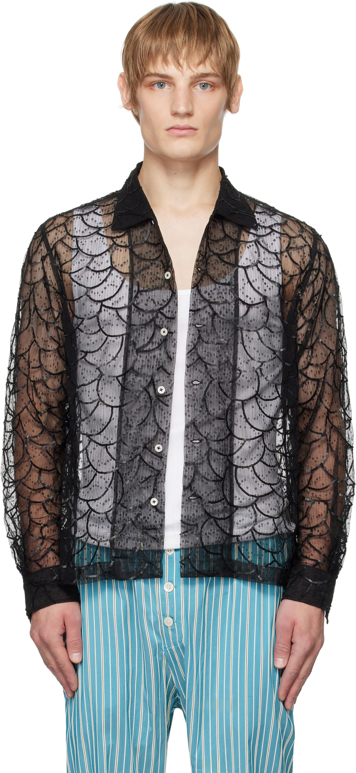 Košeľa Bode Long Sleeve Shirt Čierna | MRF24SH052, 0