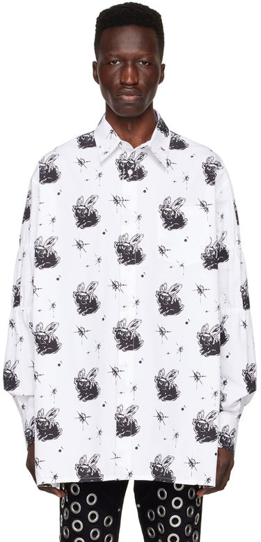 Košeľa We11done Printed Cotton Shirt Biela | WD-BL1-22-142-M-WH, 0