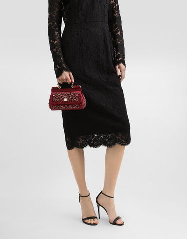 Kabelka Dolce & Gabbana Small Sicily Embellished Handbag Červená | BB7116C9S4880305, 1