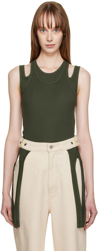 Tielko Dion Lee Double Loop Tank Top Zelené | C3053F22, 0