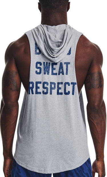 Tielko Under Armour Project Rock Bull Sleeveless Hoodie Šedá | 1376939-035, 1