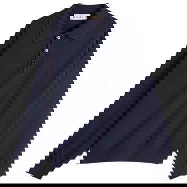 Sveter Róhe Rohe Knitted Long Sleeve Polo Navy | 314-23-413, 0