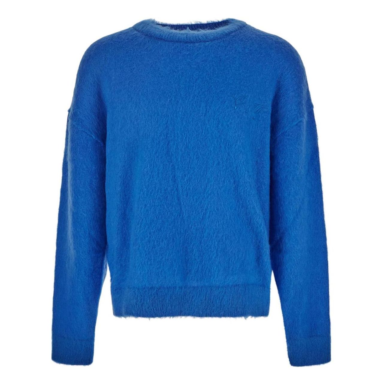 Sveter Off-White Off-White Embroidered Jumper Modrá | OMHE137F22KNI0014545, 0