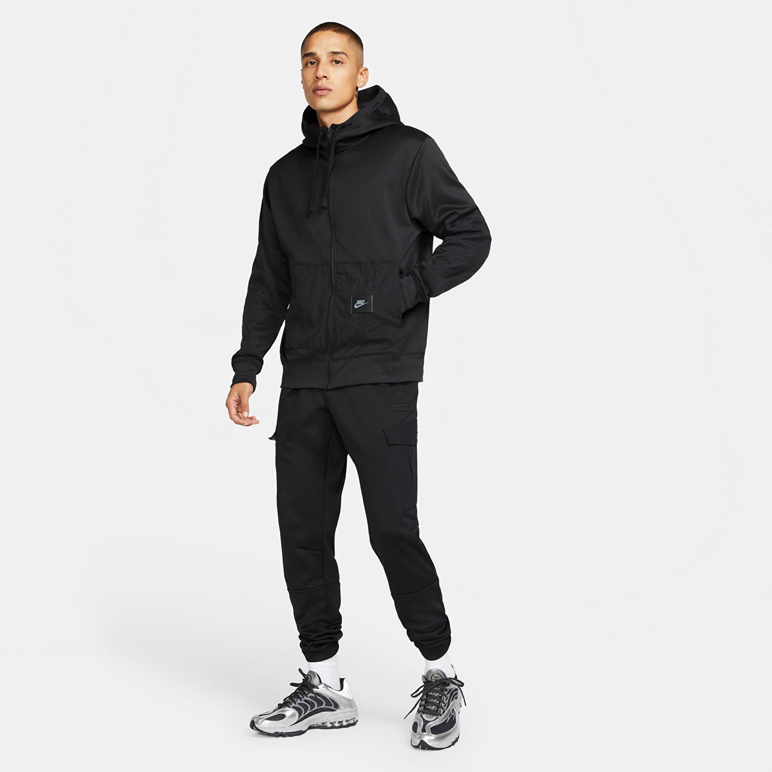 Mikina Nike Dri-FIT Men's Full-Zip Hoodie Čierna | DO2632-010, 0