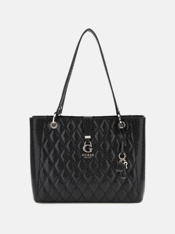 Tote bag GUESS Adi 4G Logo Shopper Čierna | HWGG9306250, 0