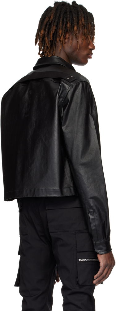 Bunda Rick Owens Rick Owens Hollywood Tour Alice Cropped Denim Jacket Čierna | RU01E5742 SCT, 2