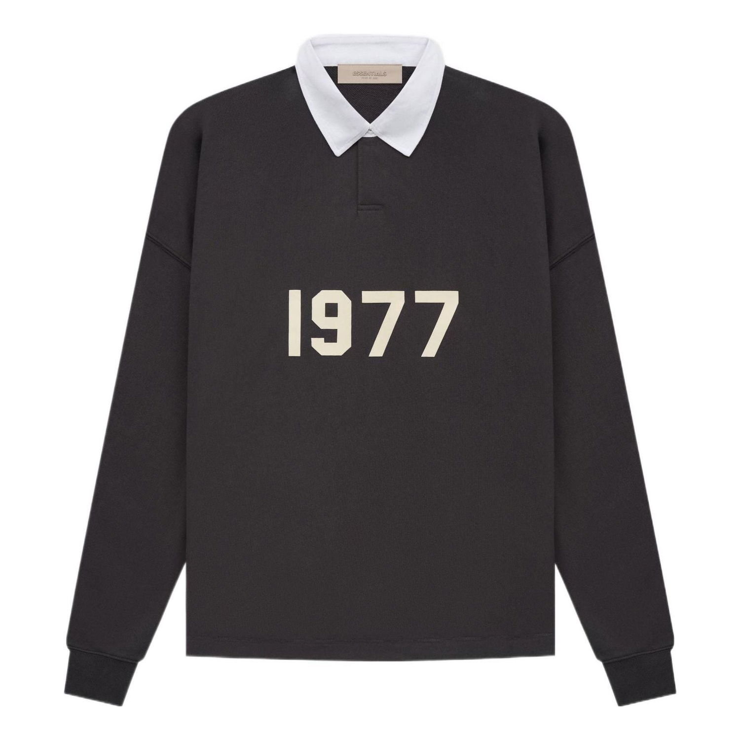 Polo tričko Fear of God Essentials 1977 Henley Rugby Polo Čierna | FOG-SS22-123, 0