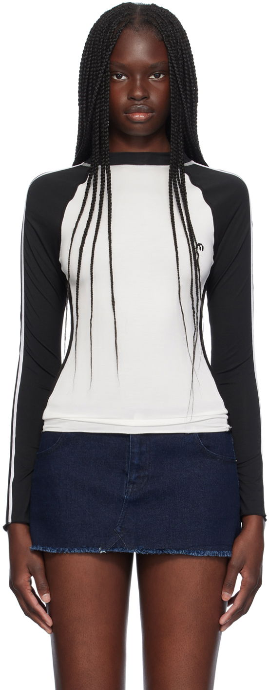 Tričko Miaou Miaou Madeline Long Sleeve T-Shirt Biela | 7126TJBBLK, 0