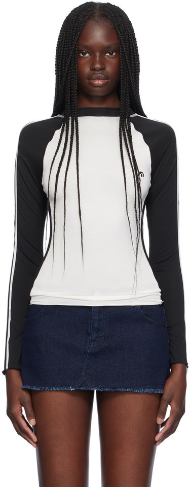 Tričko Miaou Miaou Madeline Long Sleeve T-Shirt Biela | 7126TJBBLK, 0