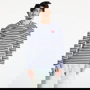 Comme des Garçons PLAY Stripe Emblem Long Sleeve Tee