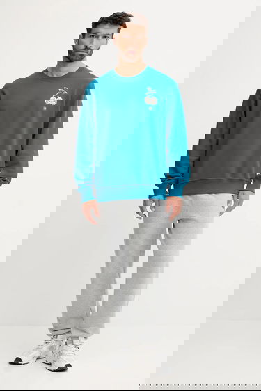 Mikina The North Face Connect Relaxed Fit Crewneck Sweatshirt with Grow Your Own Way Graphic Print Tyrkysová | NF0A8E3ZBSI1, 1